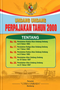 Image of Undang Undang Perpajakan Tahun 2000